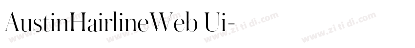 AustinHairlineWeb Ui字体转换